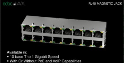 EDAC RJ45 Magnetic Jack